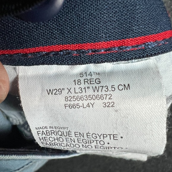 Levi's‎ 514 Straight Fit Performance Jeans Boys 30x30 Denim Cotton Stretch - Picture 7 of 13